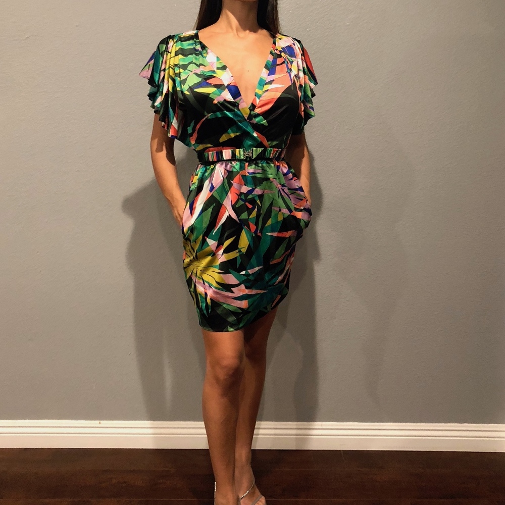 TROPICAL PRINT LIPSY DRESS